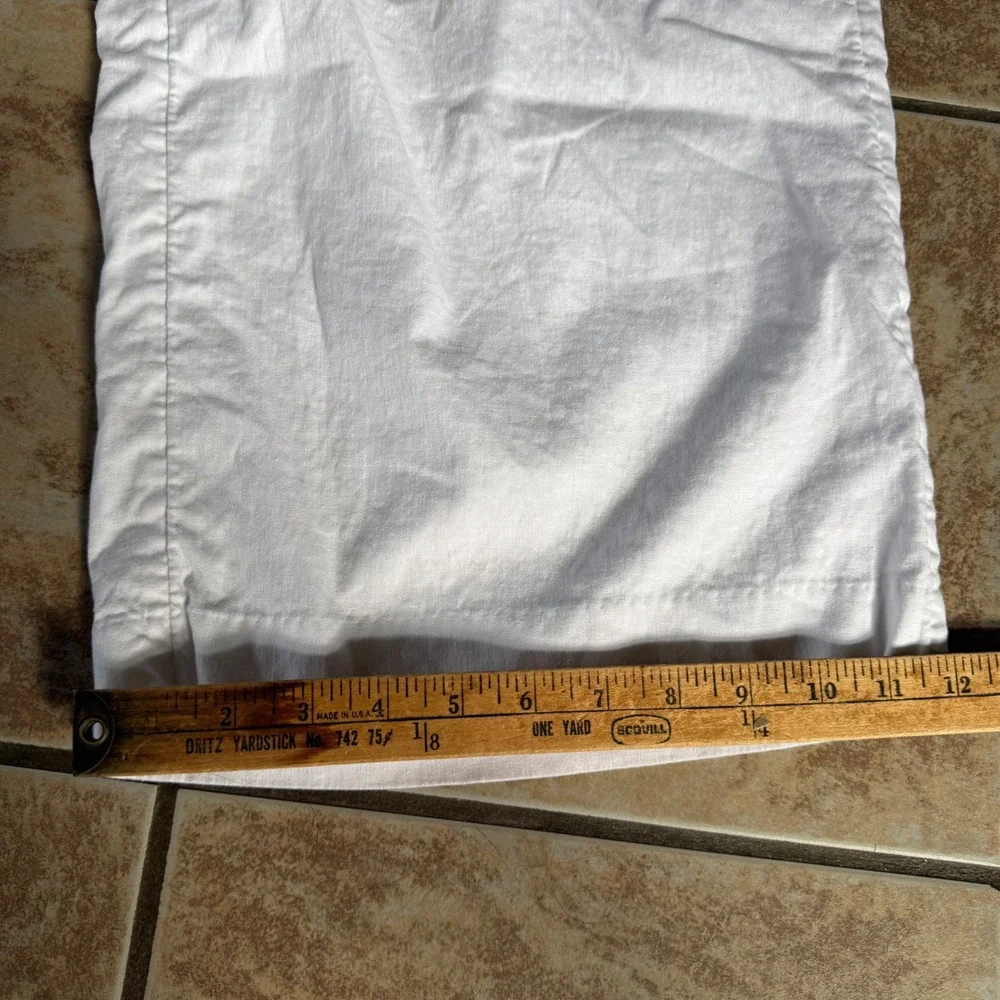 Banana Republic‎ Hayden Wide Leg Linen Blend Pull On Pants Size XL White